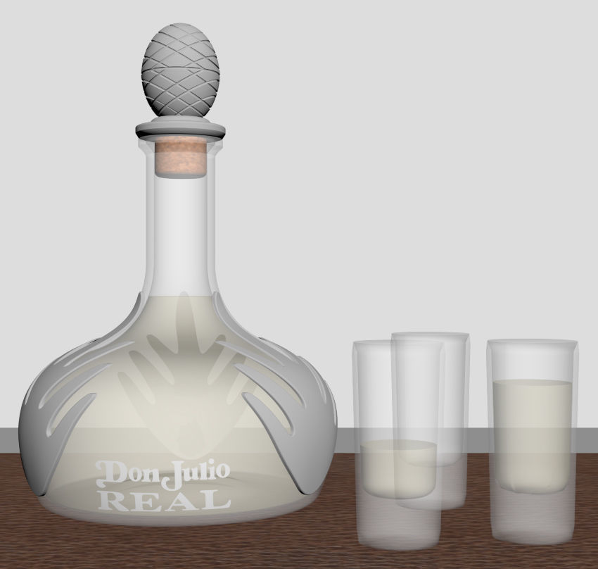 Tequila Don Julio Real Anejo 3D model_19