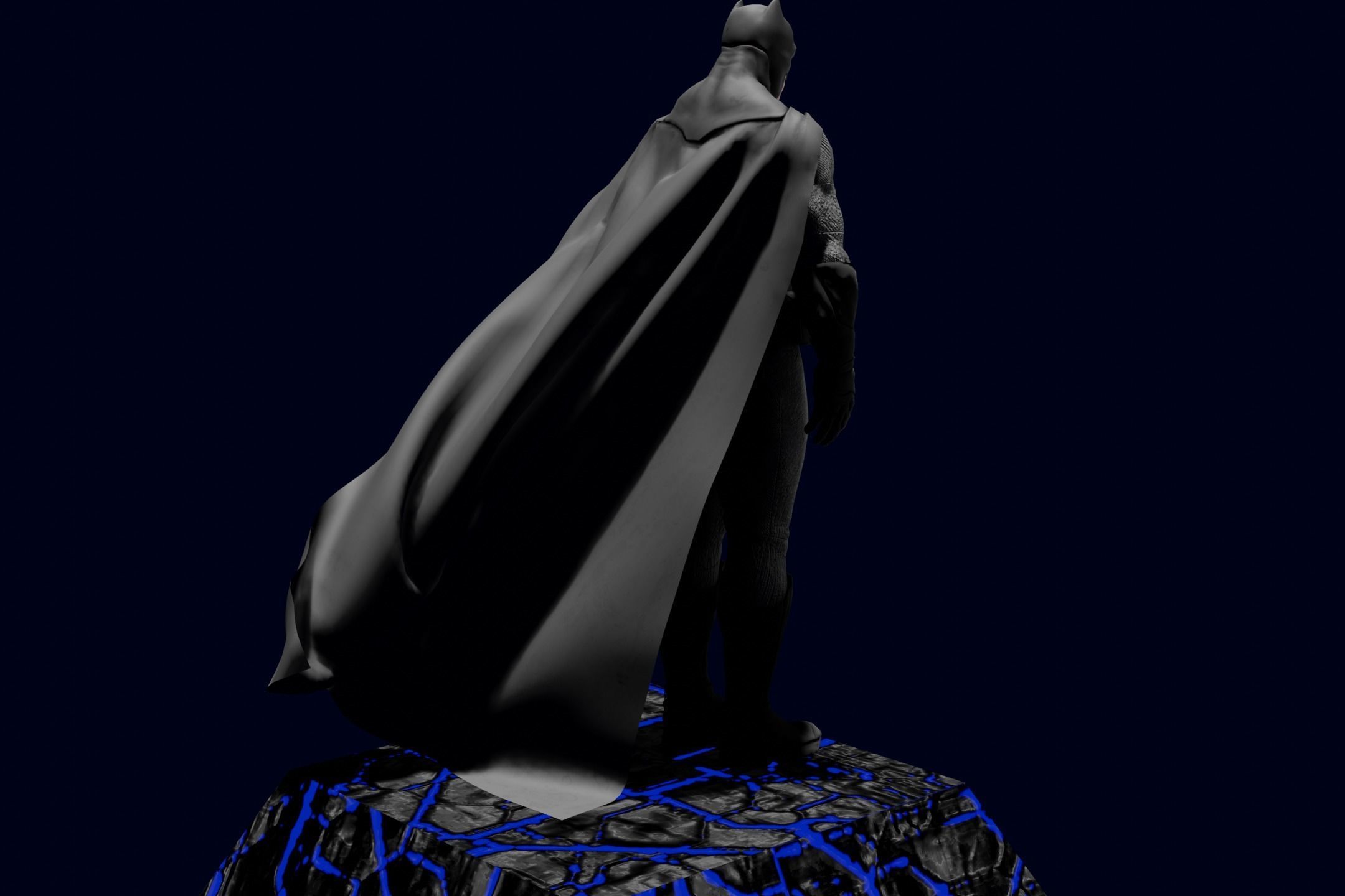 Batman-Ben Affleck Low-poly 3D model_6