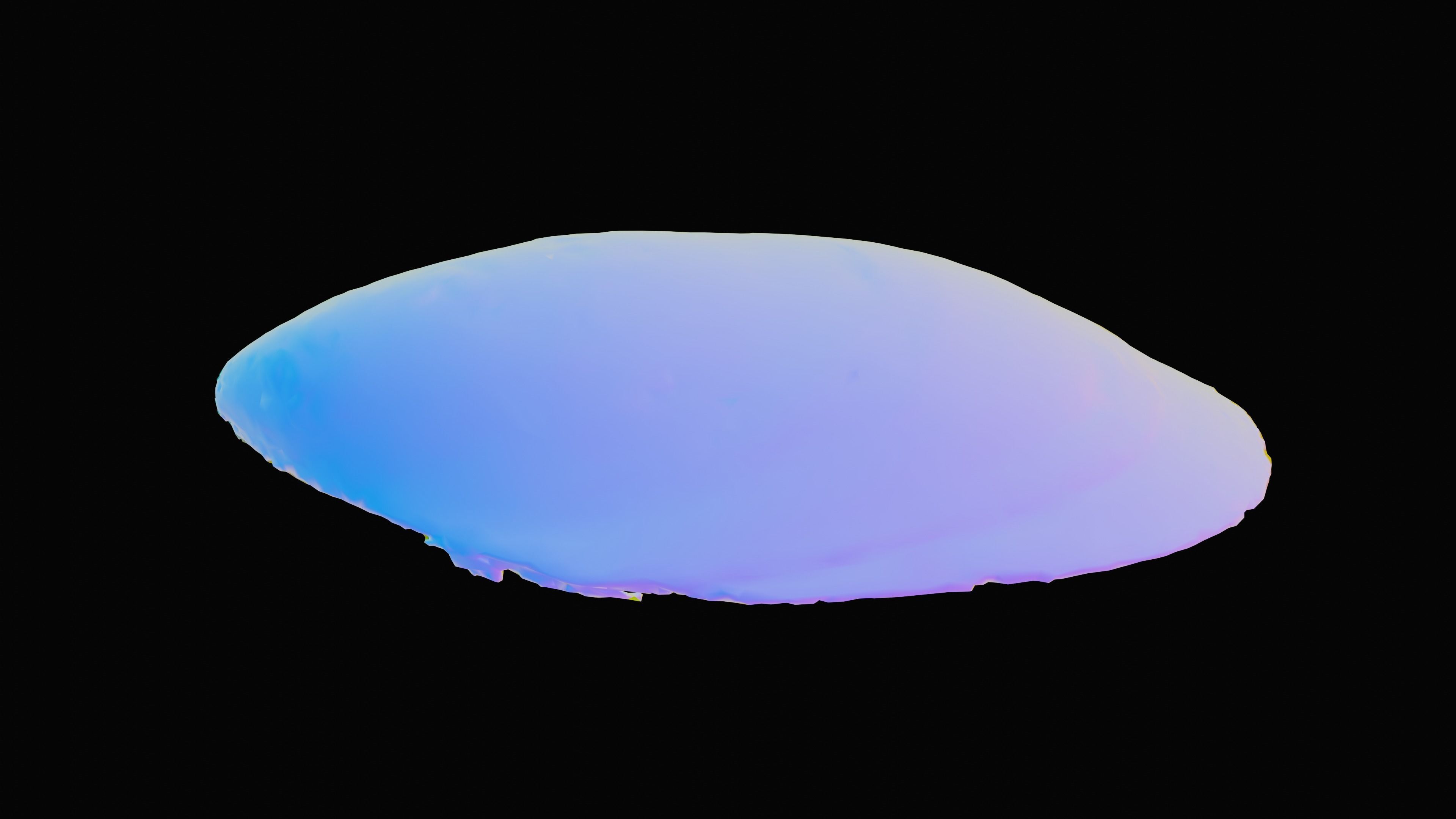 Dark Tellin Shell Low-poly 3D model_11