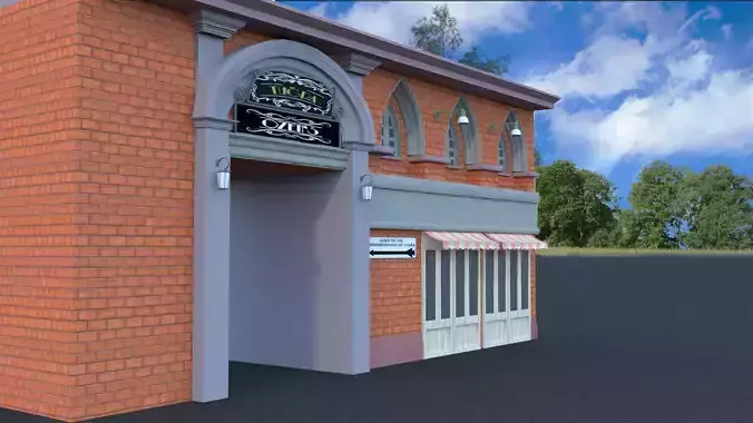 Valorant Games Old House 3D model