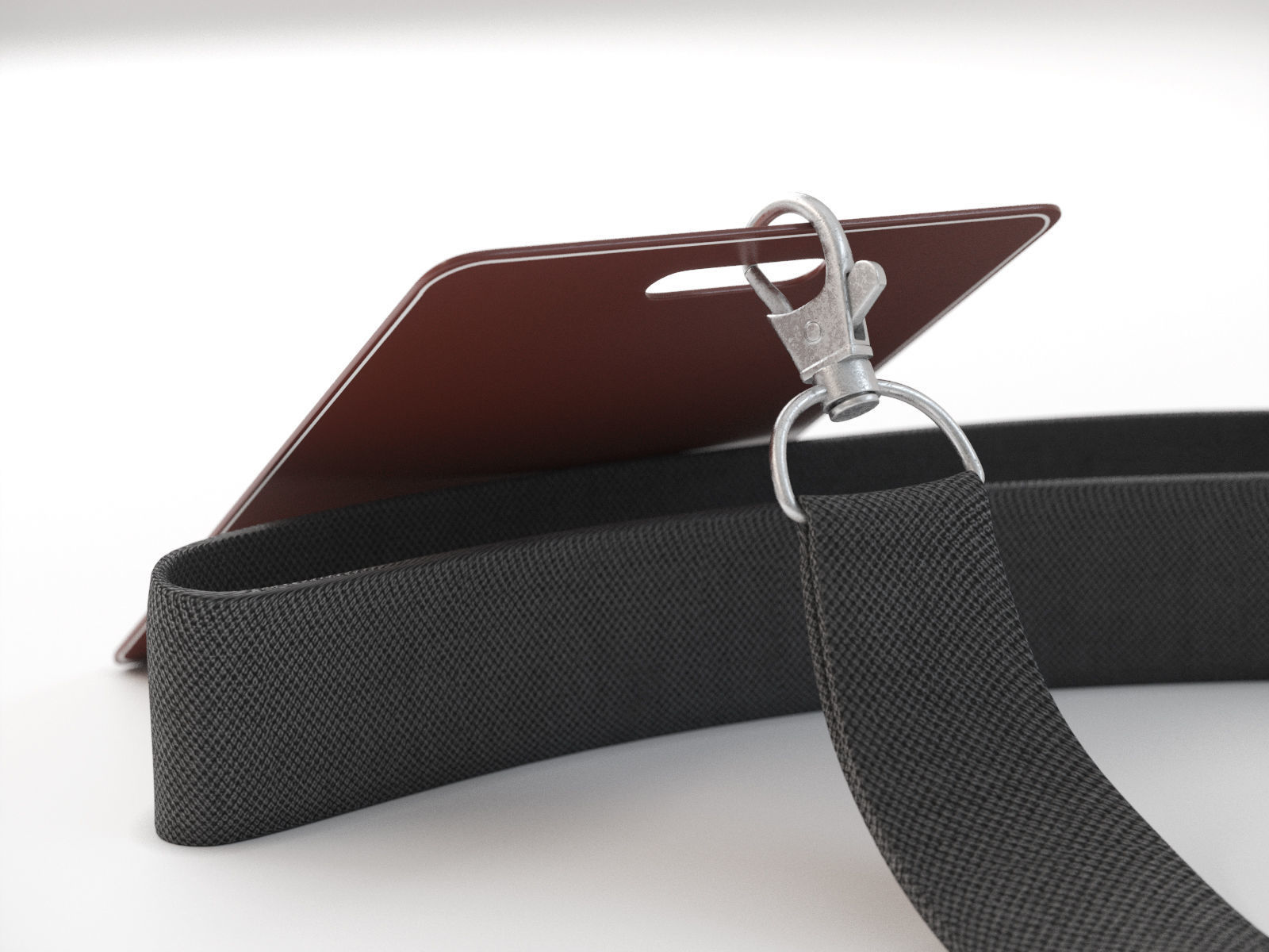 Lanyard Card 3D model_1