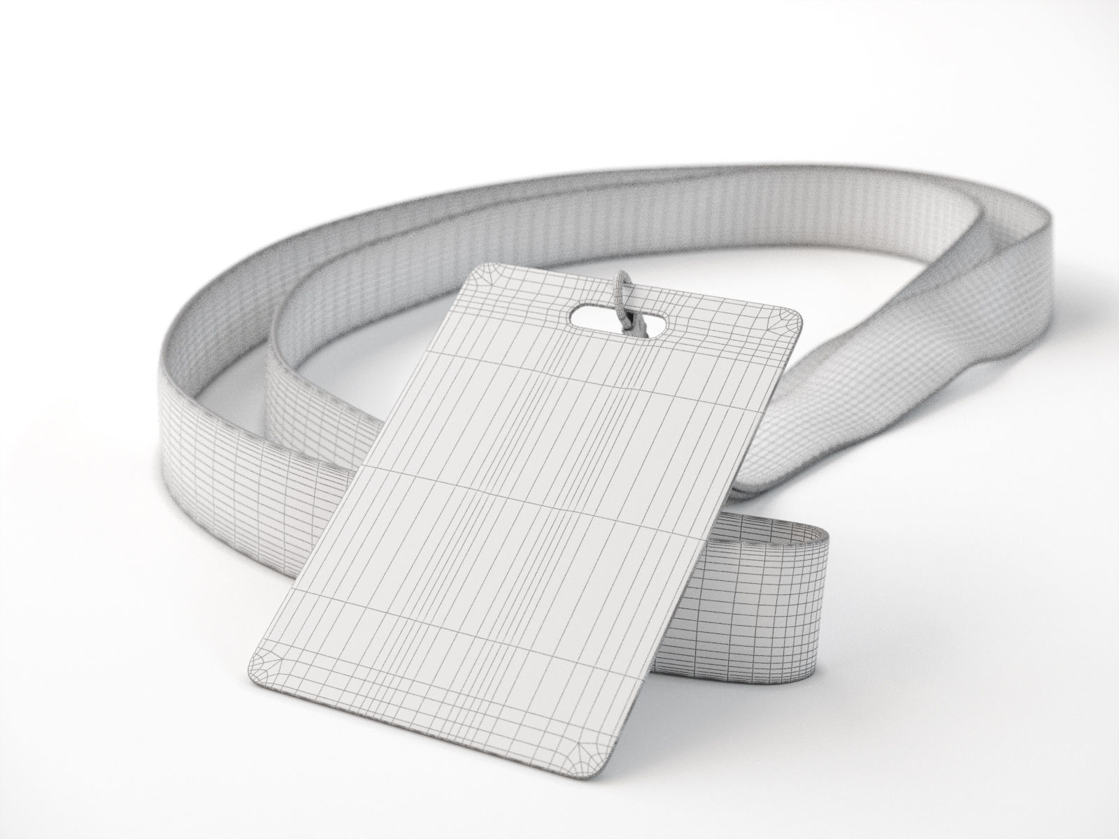 Lanyard Card 3D model_2