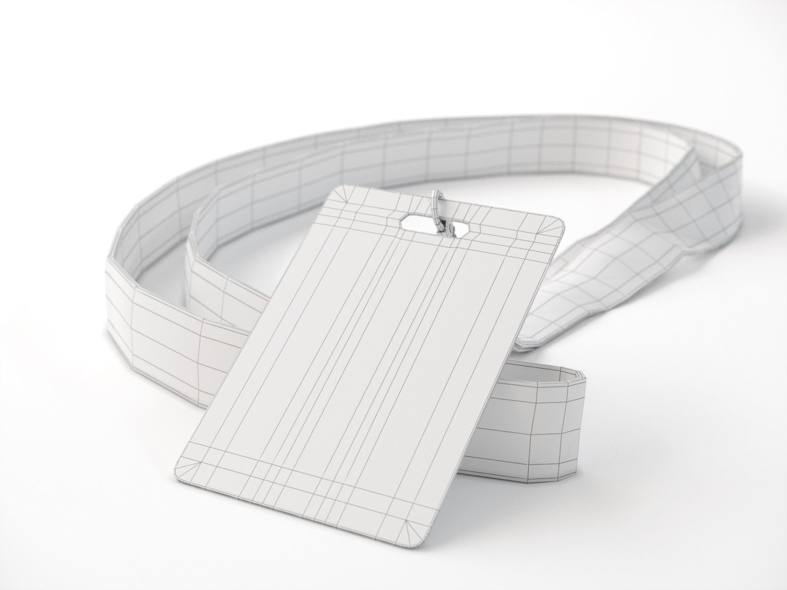 Lanyard Card 3D model_3