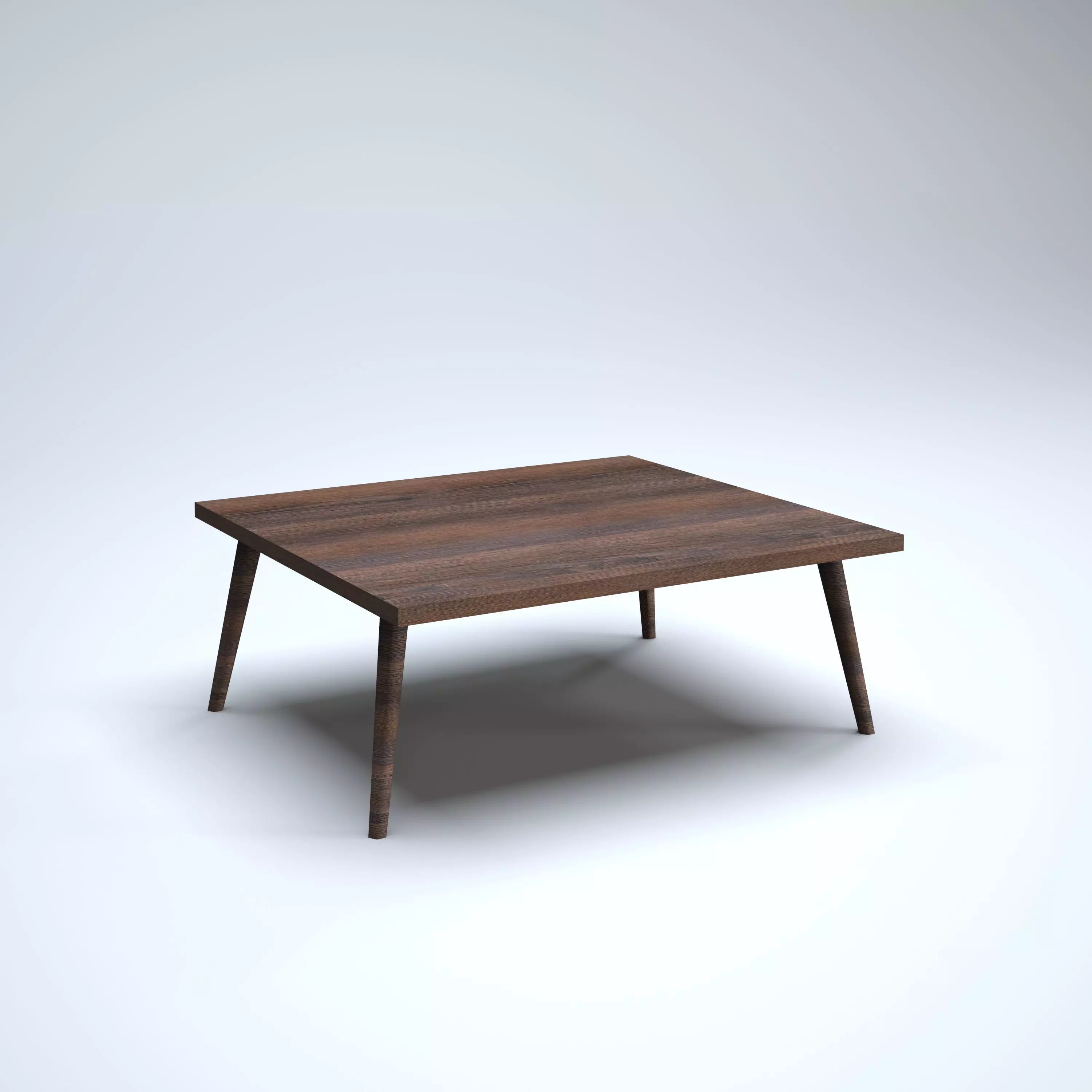 Modern Table Low-poly 3D model_0