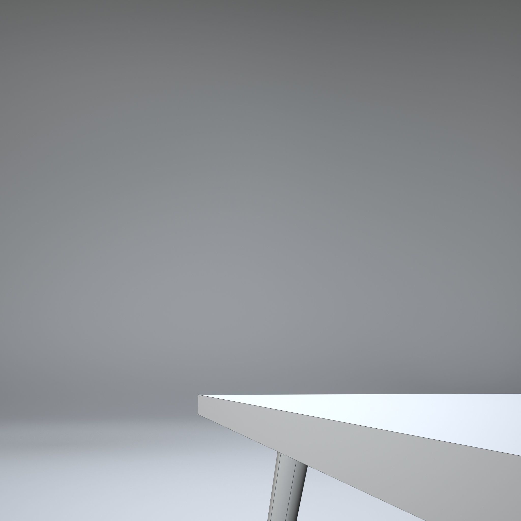 Modern Table Low-poly 3D model_9