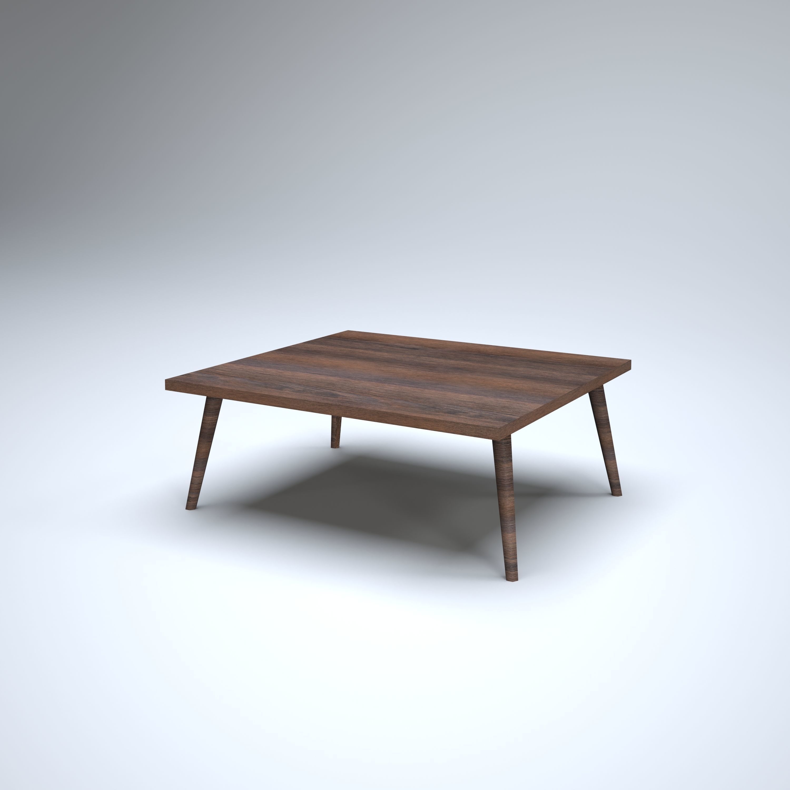 Modern Table Low-poly 3D model_2