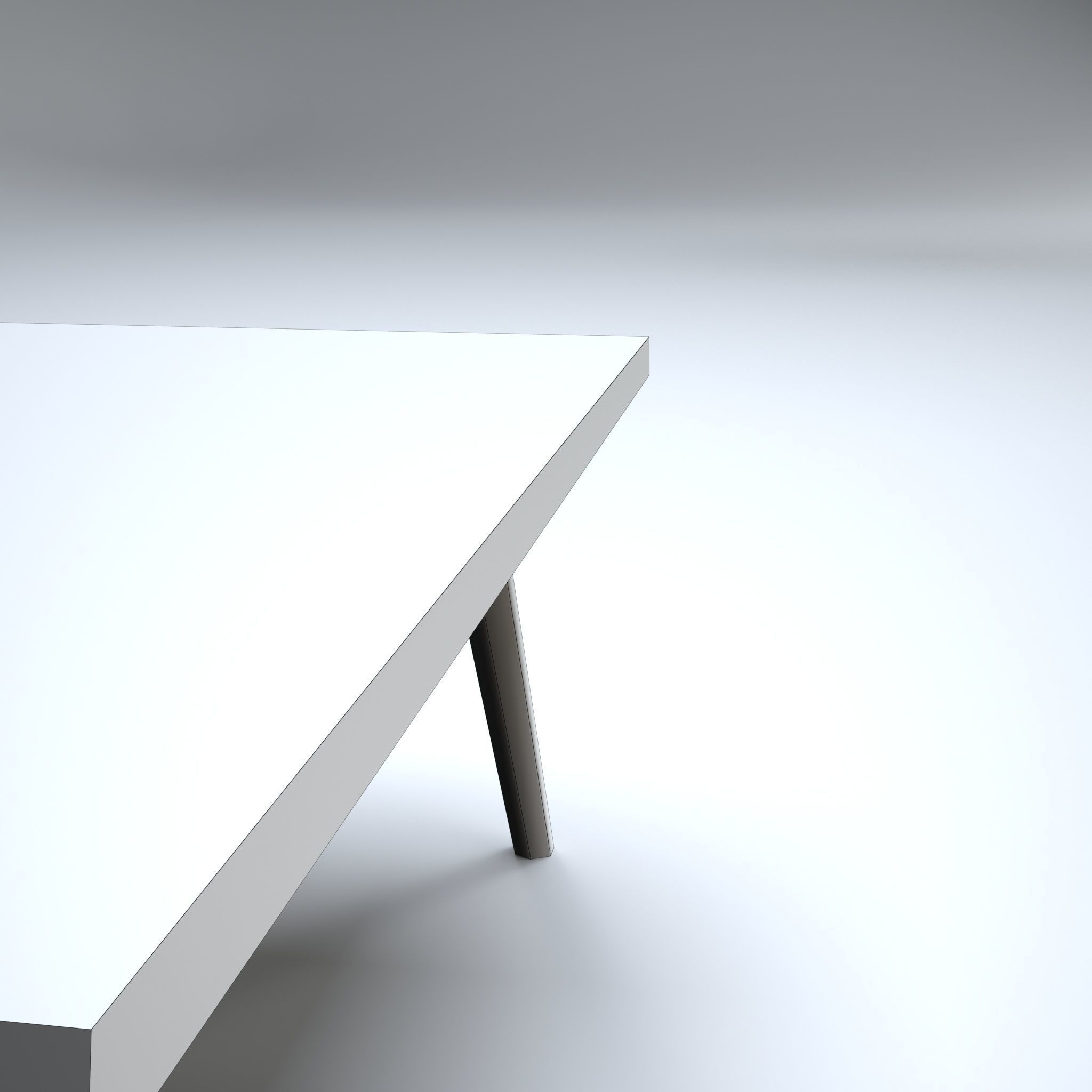 Modern Table Low-poly 3D model_8