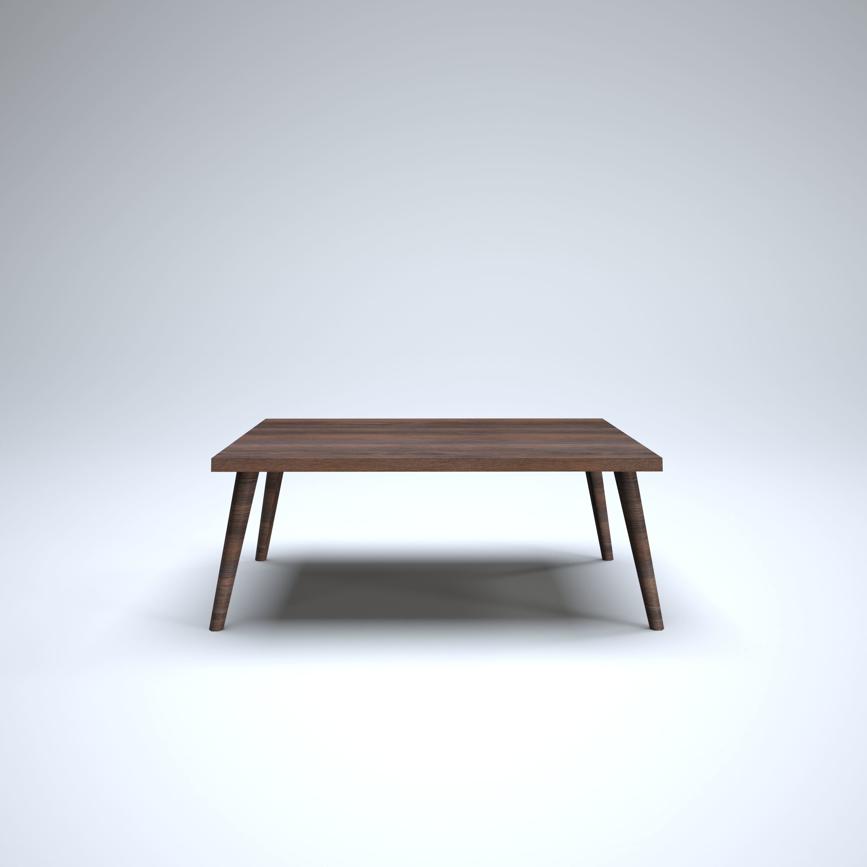Modern Table Low-poly 3D model_1