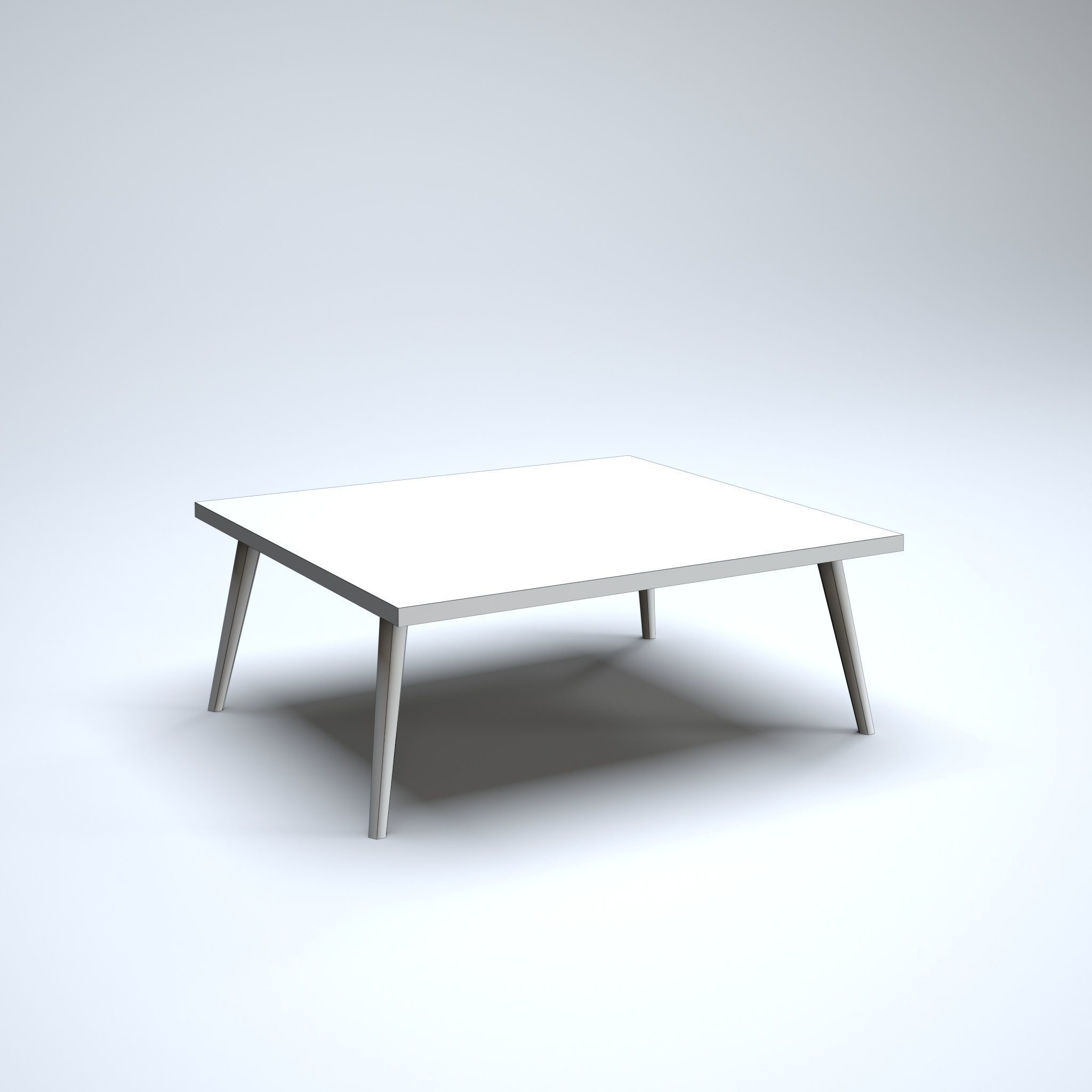 Modern Table Low-poly 3D model_5