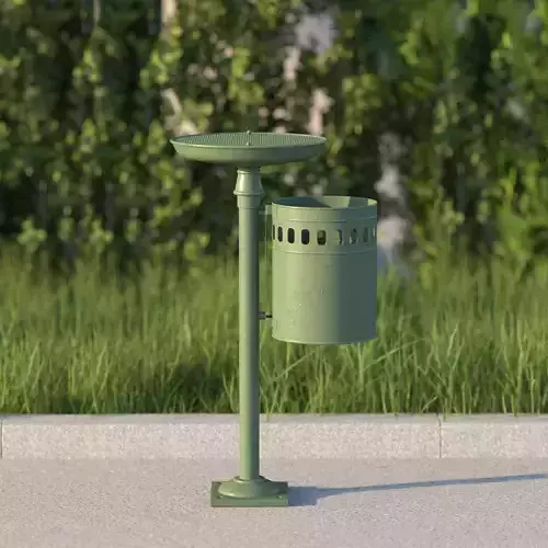vienna public ashtray dustbin 3D model