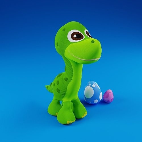 Stuffed Toy Dino model 3D model