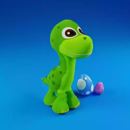 Stuffed Toy Dino model 3D model