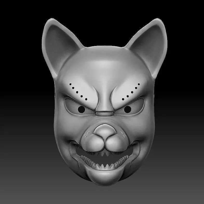 kitsune mask 3D print model