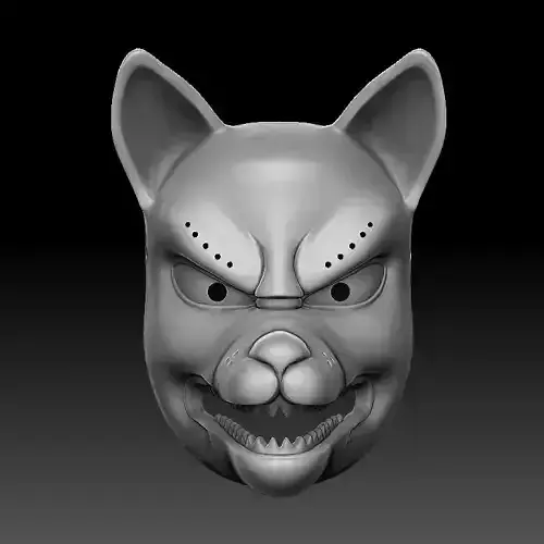 kitsune mask 3D print model