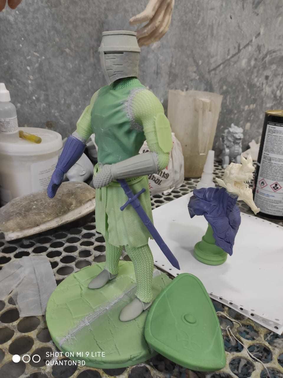 Templar - Stl medieval knight 3D print model_8