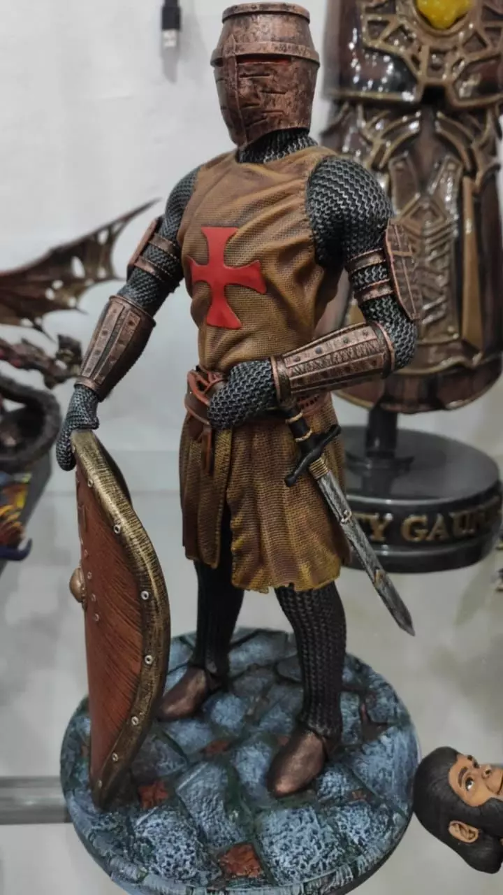 Templar - Stl medieval knight 3D print model_0