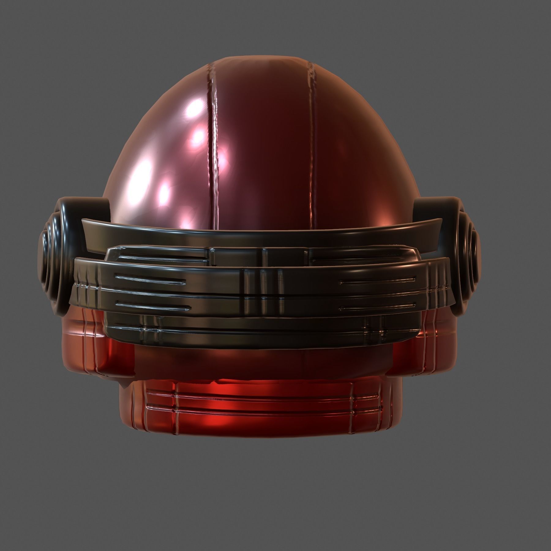 Gas mask helmet 3d model pbr scifi Low-poly  Low-poly 3D model_2