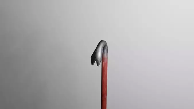 crowbar model cane with handle