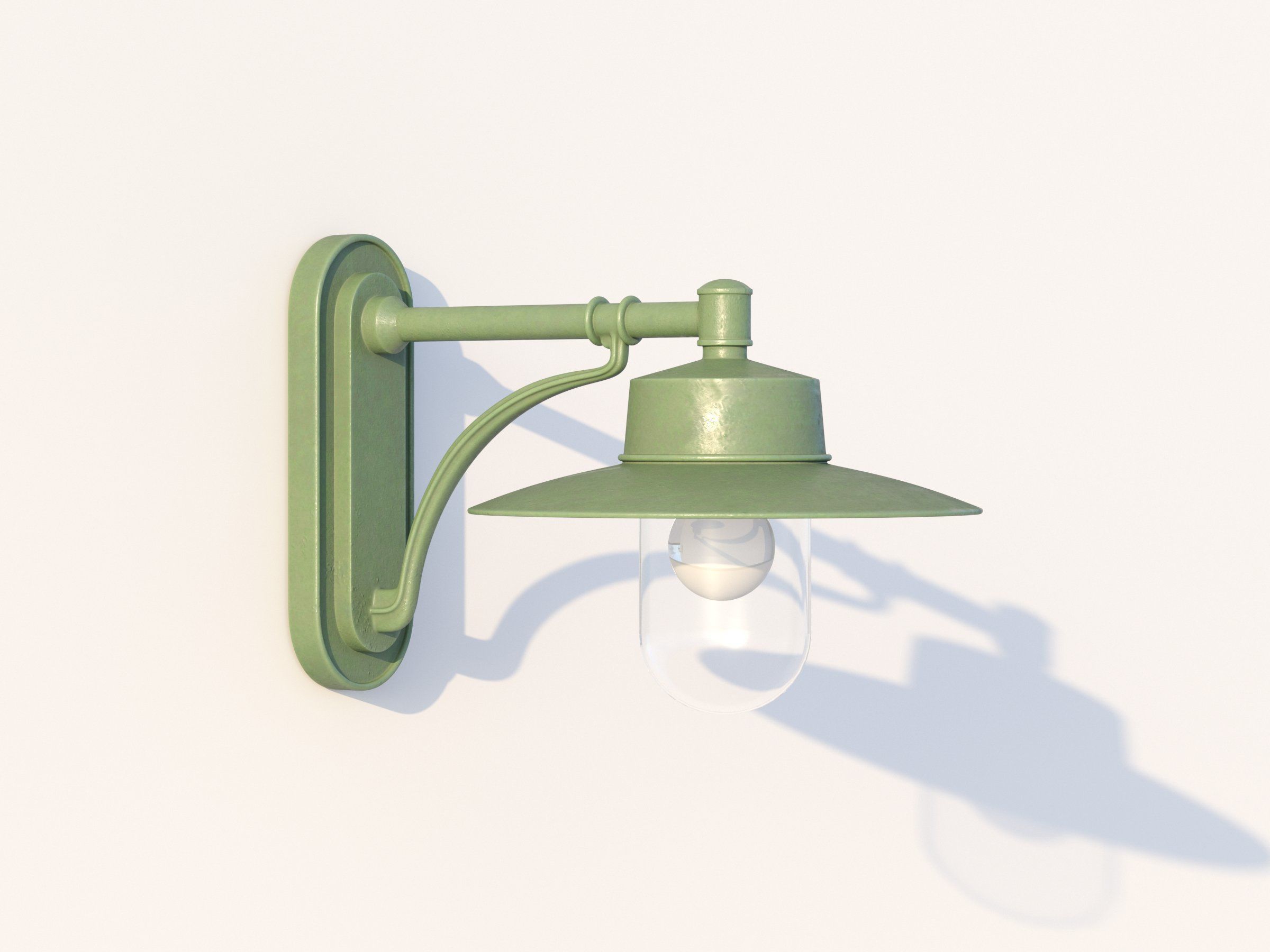 vienna public wall lamp 3D model_2