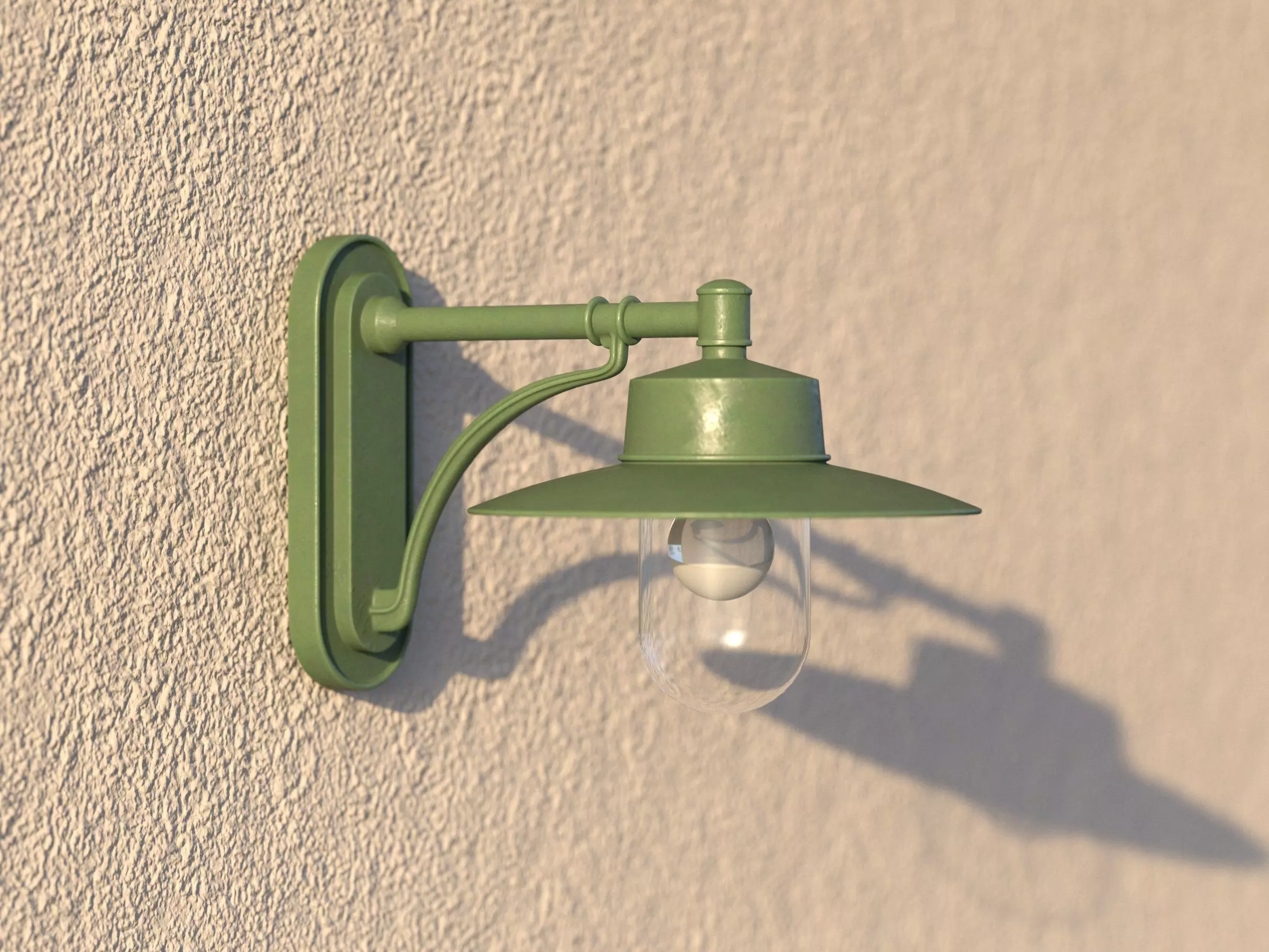 vienna public wall lamp 3D model_0
