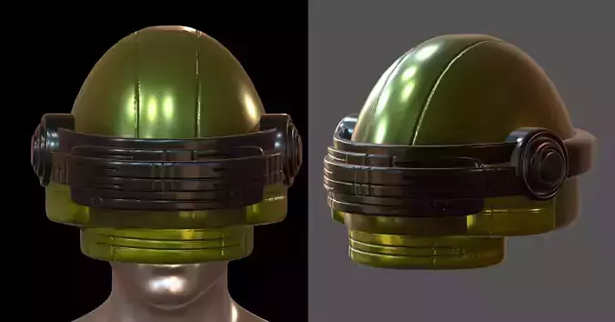 Gas mask future helmet 3d model scifi Low-poly Low-poly 3D model Gas mask future helmet 3d model scifi Low-poly Low-poly 3D model