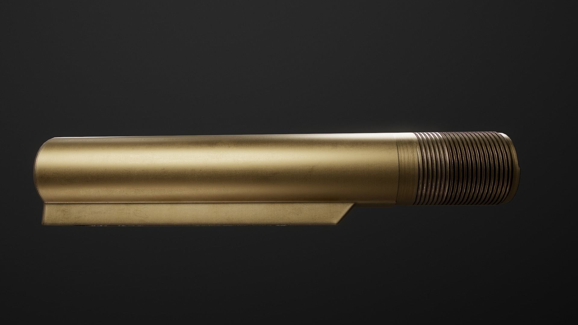 AR15 Carbine Buffer Tubes collection Free low-poly 3D model_11