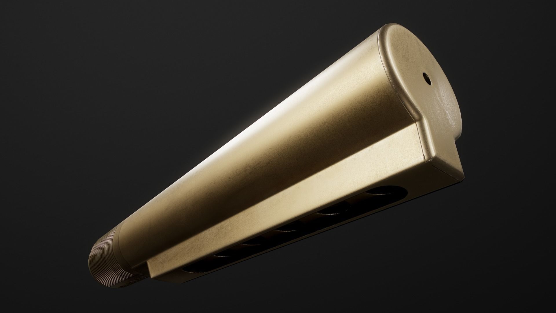 AR15 Carbine Buffer Tubes collection Free low-poly 3D model_26