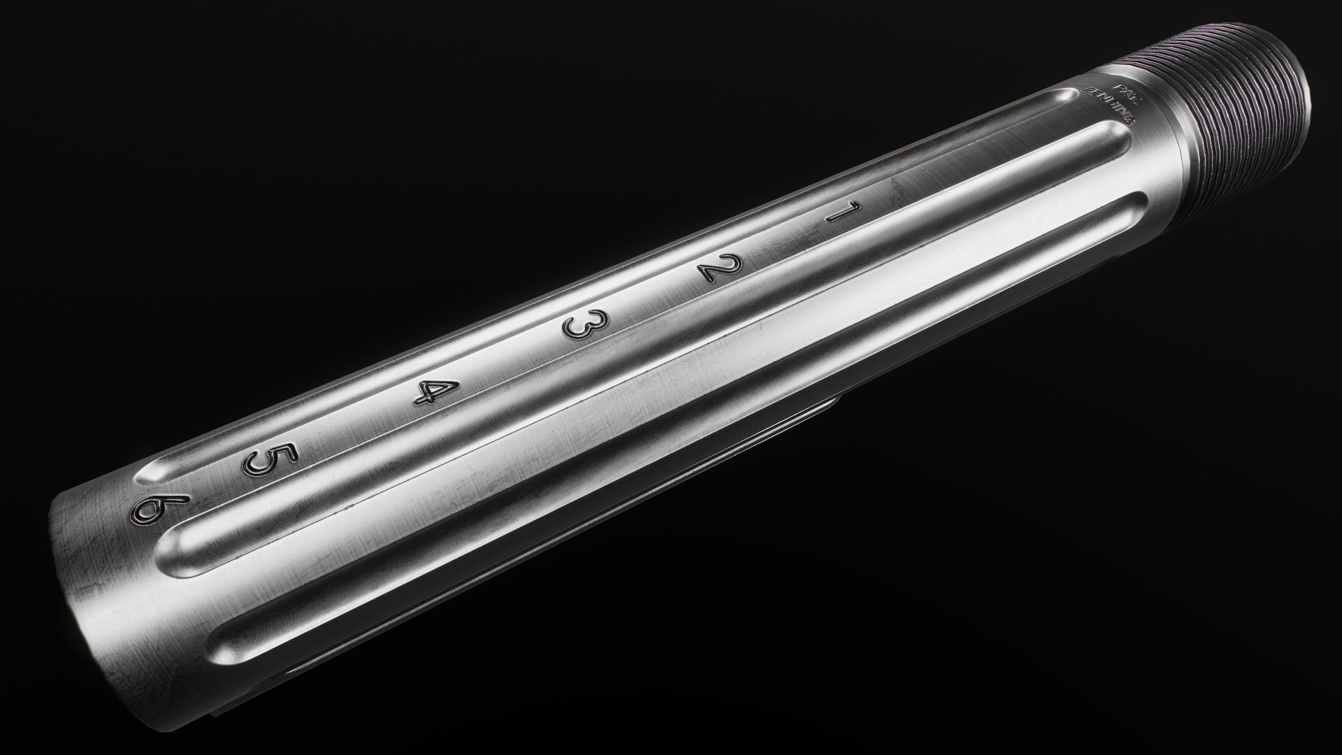 AR15 Carbine Buffer Tubes collection Free low-poly 3D model_37