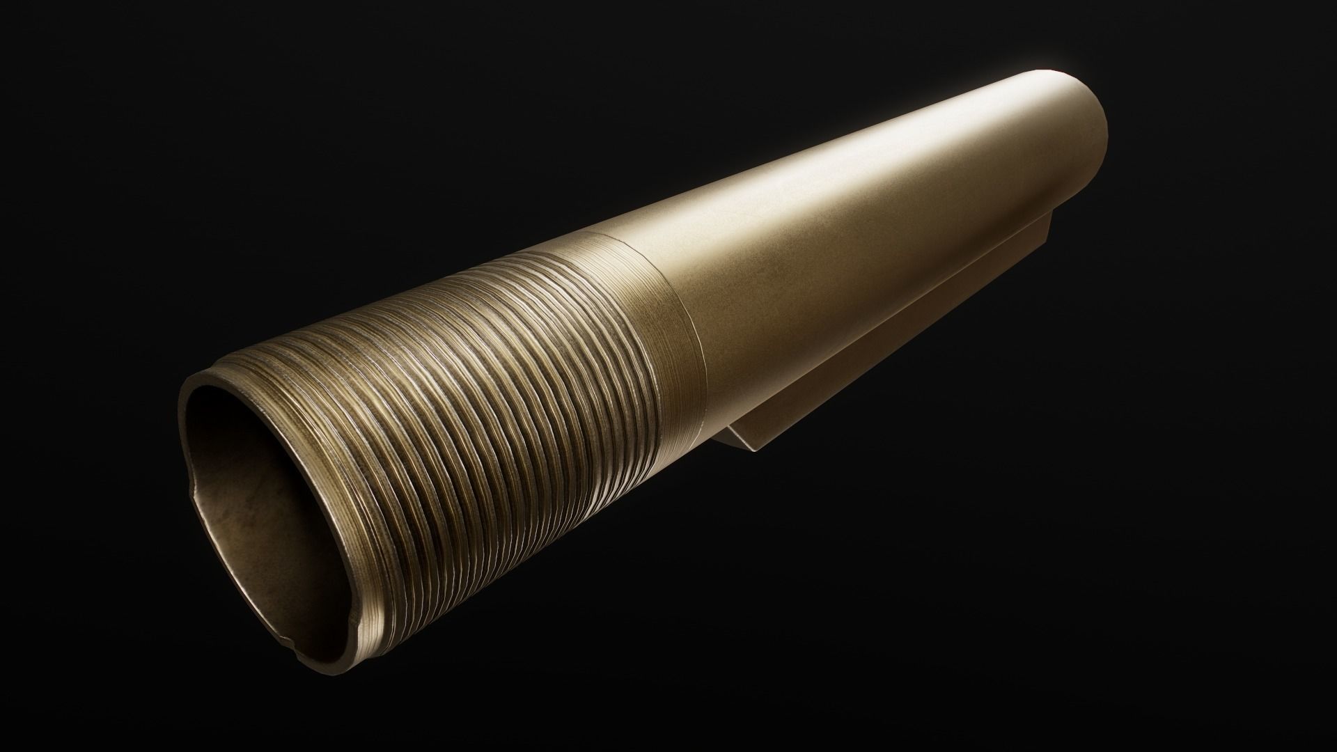 AR15 Carbine Buffer Tubes collection Free low-poly 3D model_20