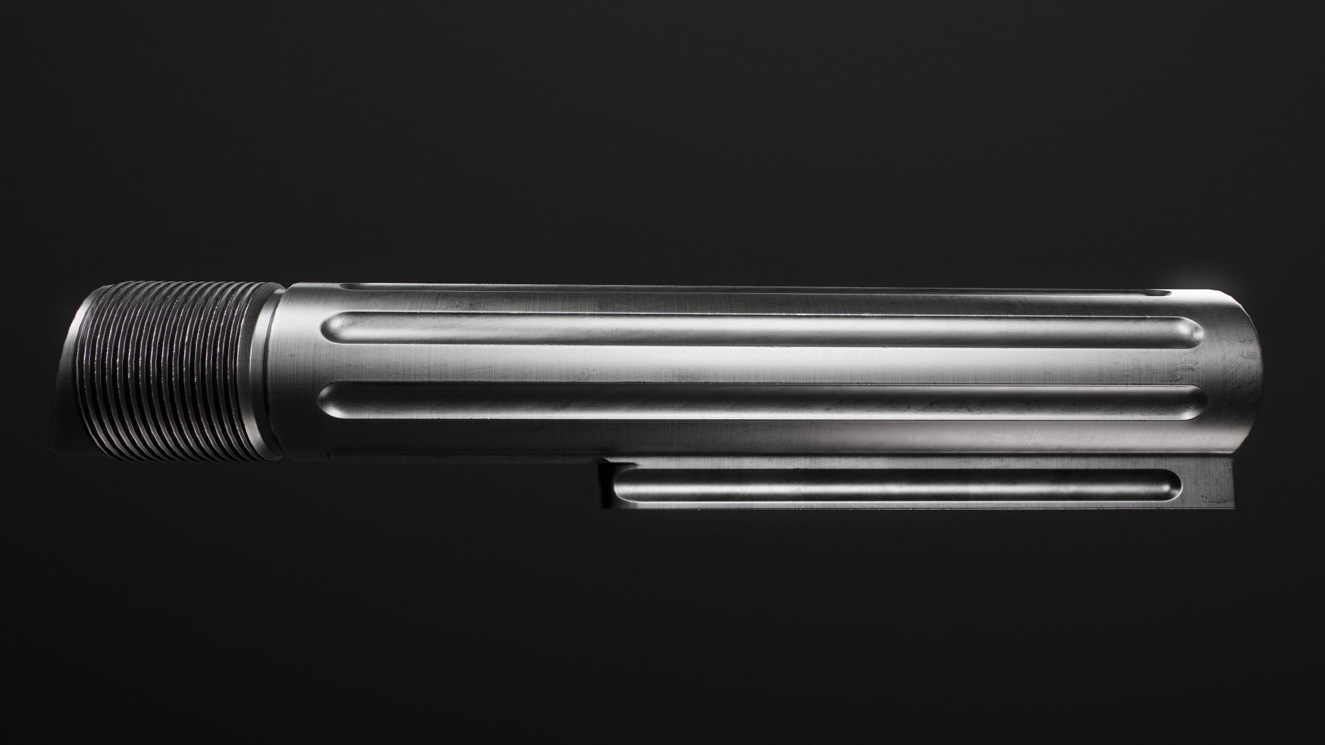 AR15 Carbine Buffer Tubes collection Free low-poly 3D model_34