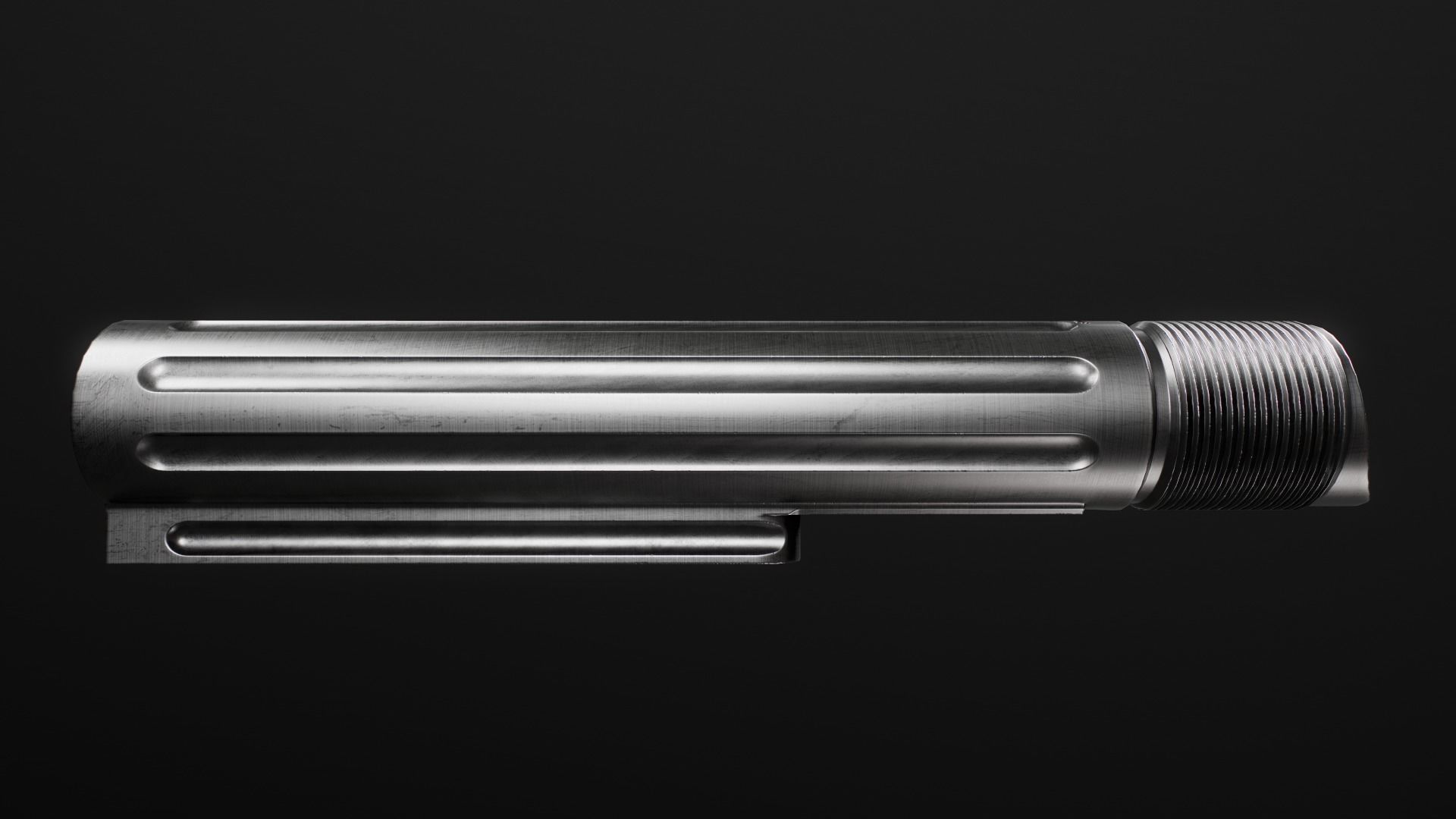 AR15 Carbine Buffer Tubes collection Free low-poly 3D model_30