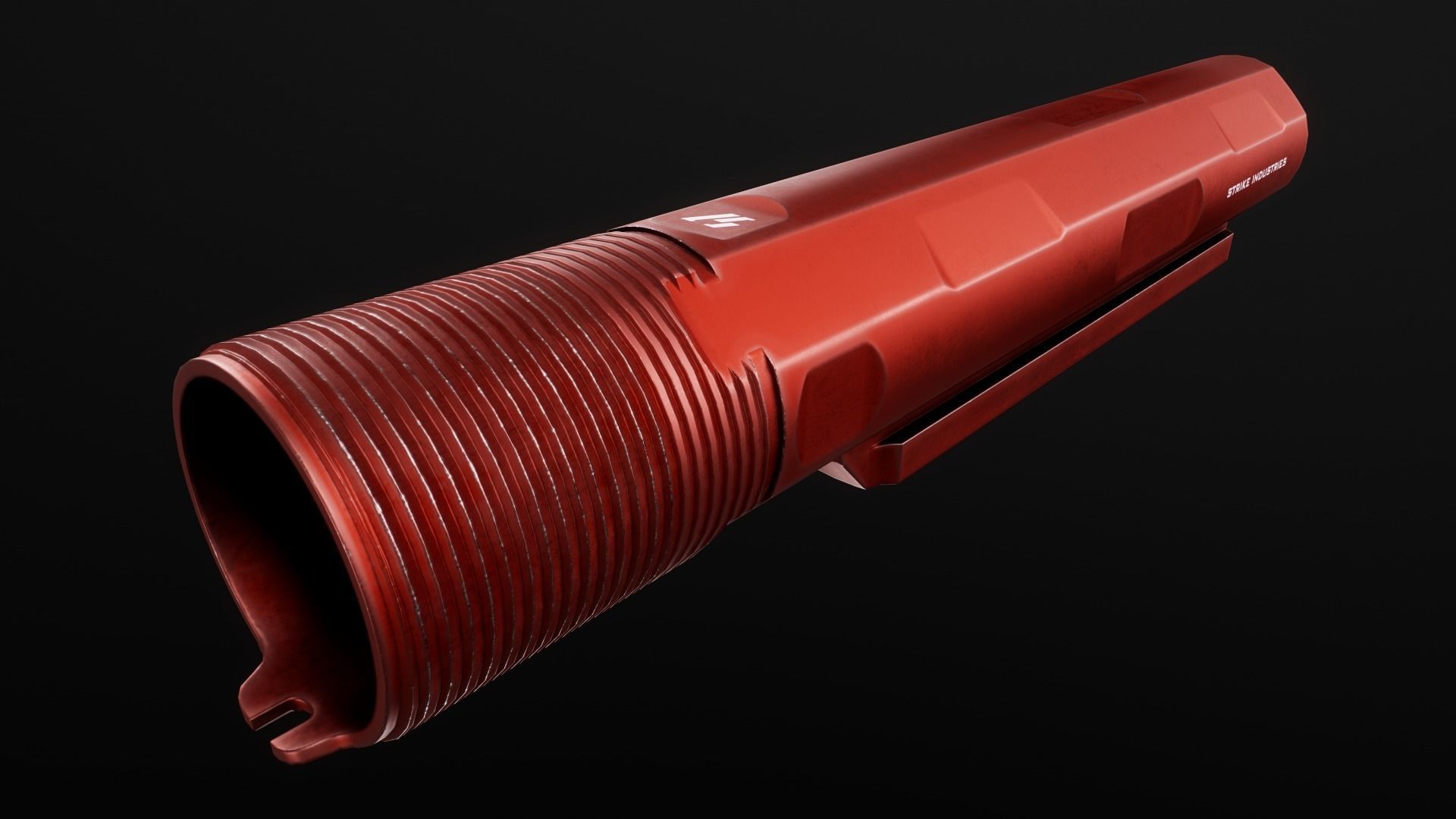 AR15 Carbine Buffer Tubes collection Free low-poly 3D model_52