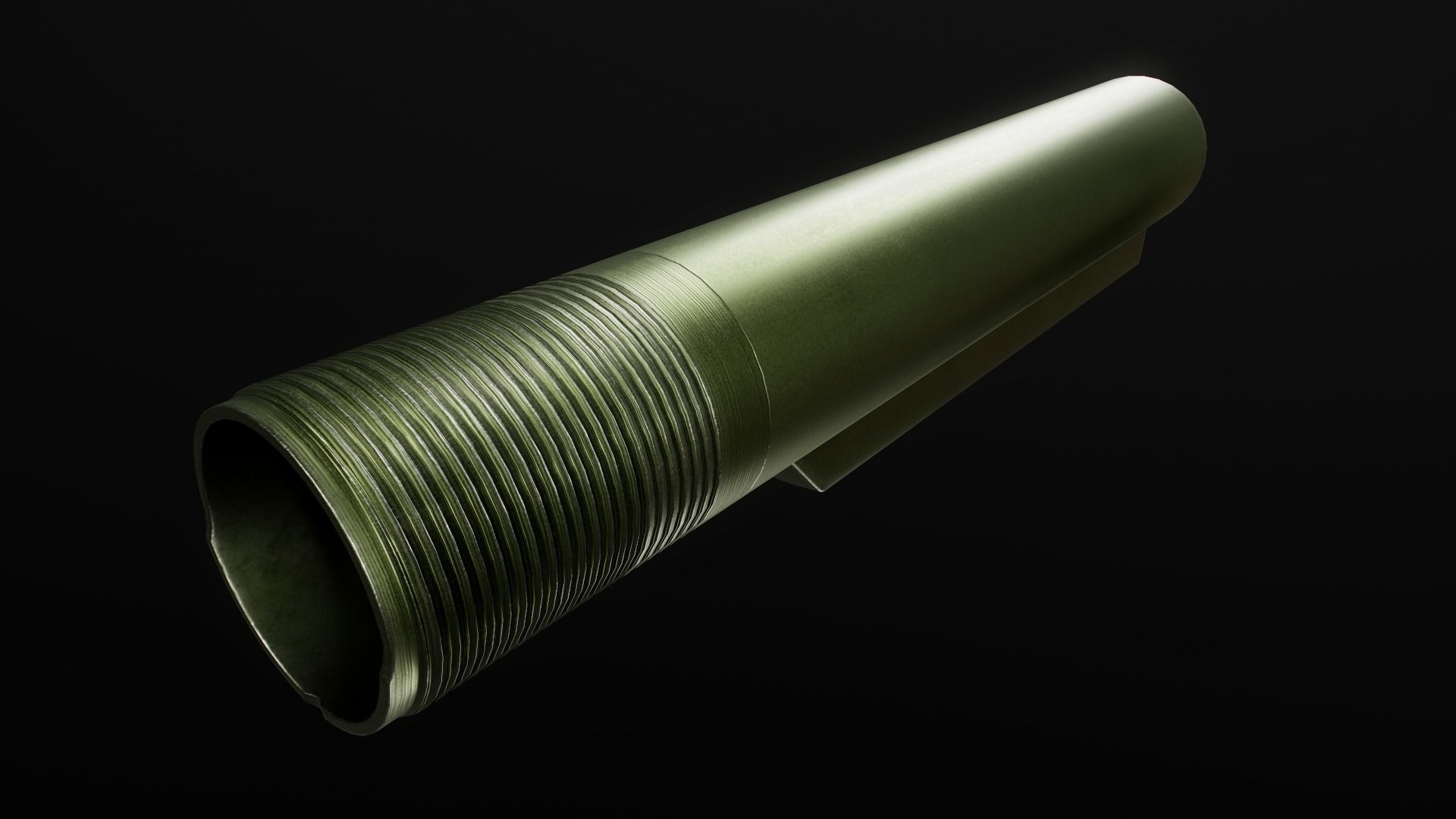 AR15 Carbine Buffer Tubes collection Free low-poly 3D model_19