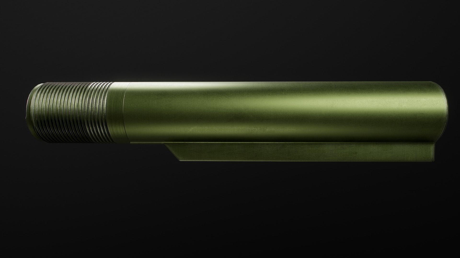 AR15 Carbine Buffer Tubes collection Free low-poly 3D model_22