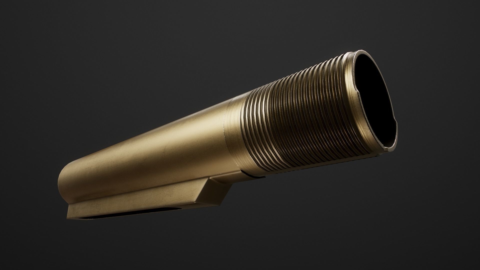 AR15 Carbine Buffer Tubes collection Free low-poly 3D model_14