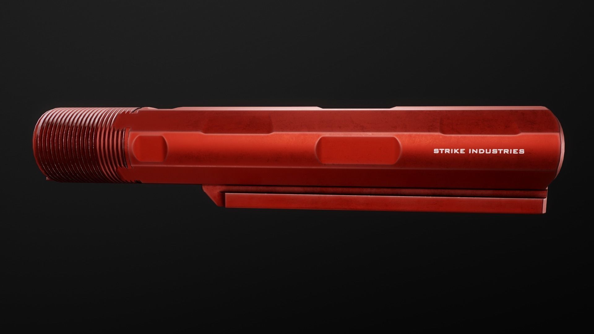 AR15 Carbine Buffer Tubes collection Free low-poly 3D model_56