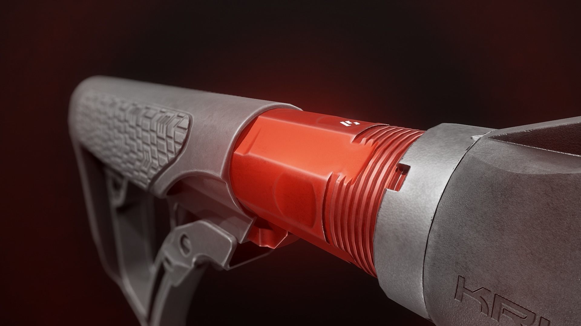 AR15 Carbine Buffer Tubes collection Free low-poly 3D model_74