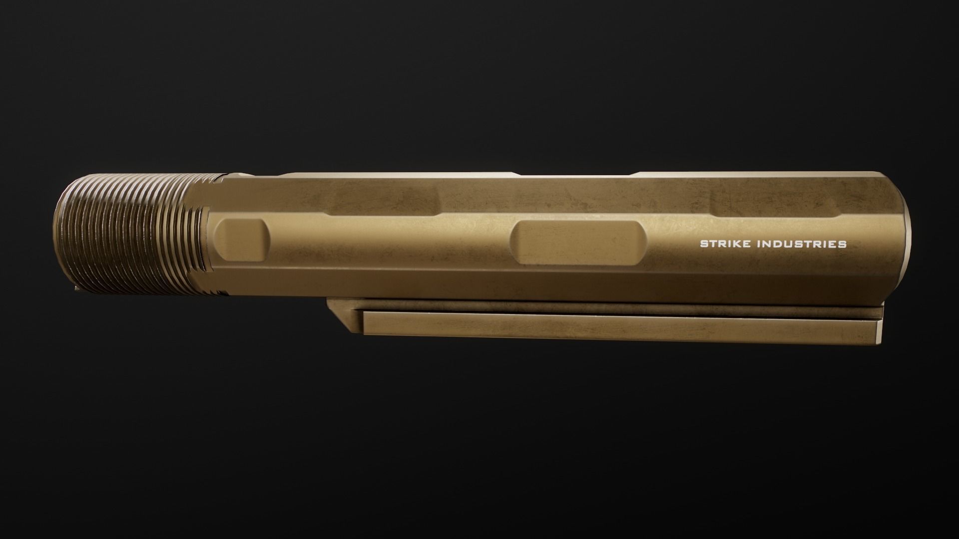 AR15 Carbine Buffer Tubes collection Free low-poly 3D model_55