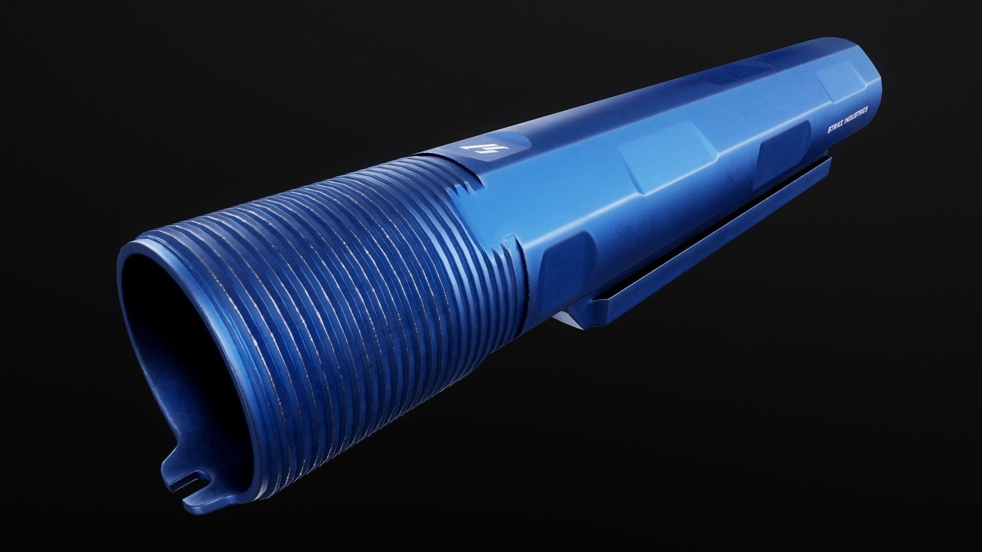 AR15 Carbine Buffer Tubes collection Free low-poly 3D model_53