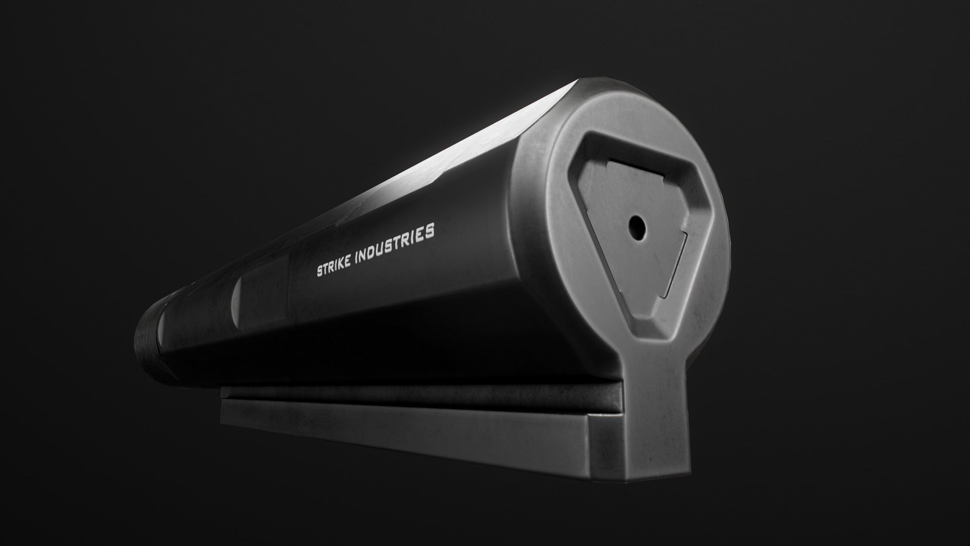 AR15 Carbine Buffer Tubes collection Free low-poly 3D model_58