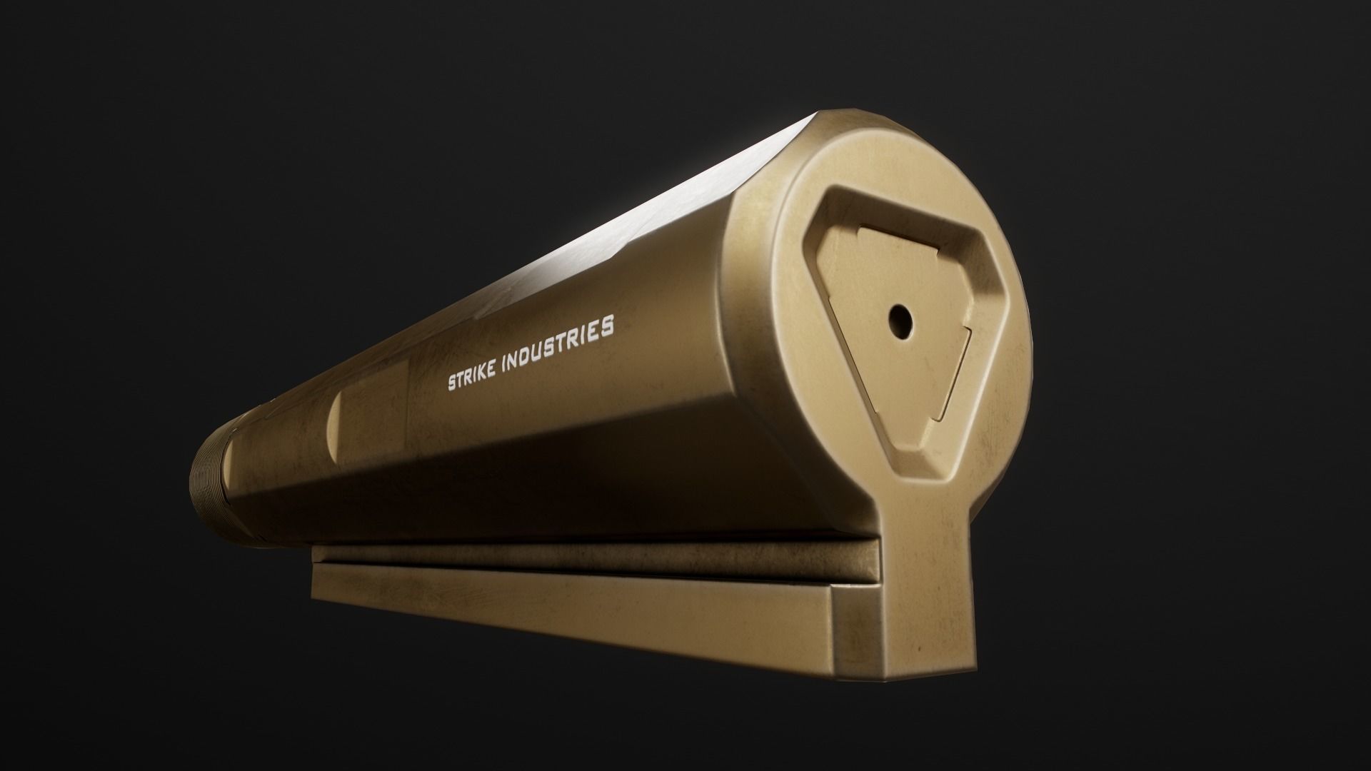 AR15 Carbine Buffer Tubes collection Free low-poly 3D model_59