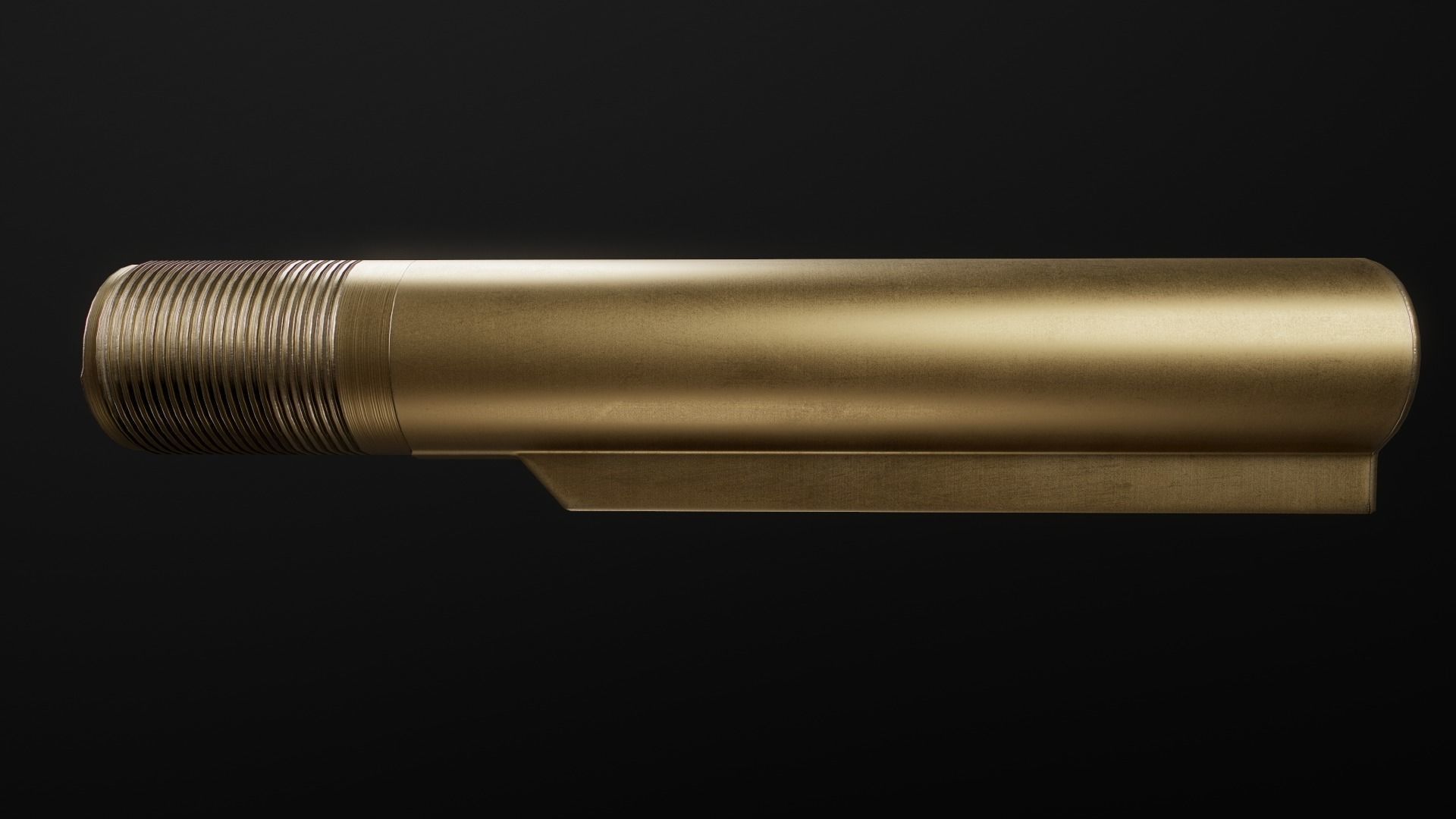 AR15 Carbine Buffer Tubes collection Free low-poly 3D model_23