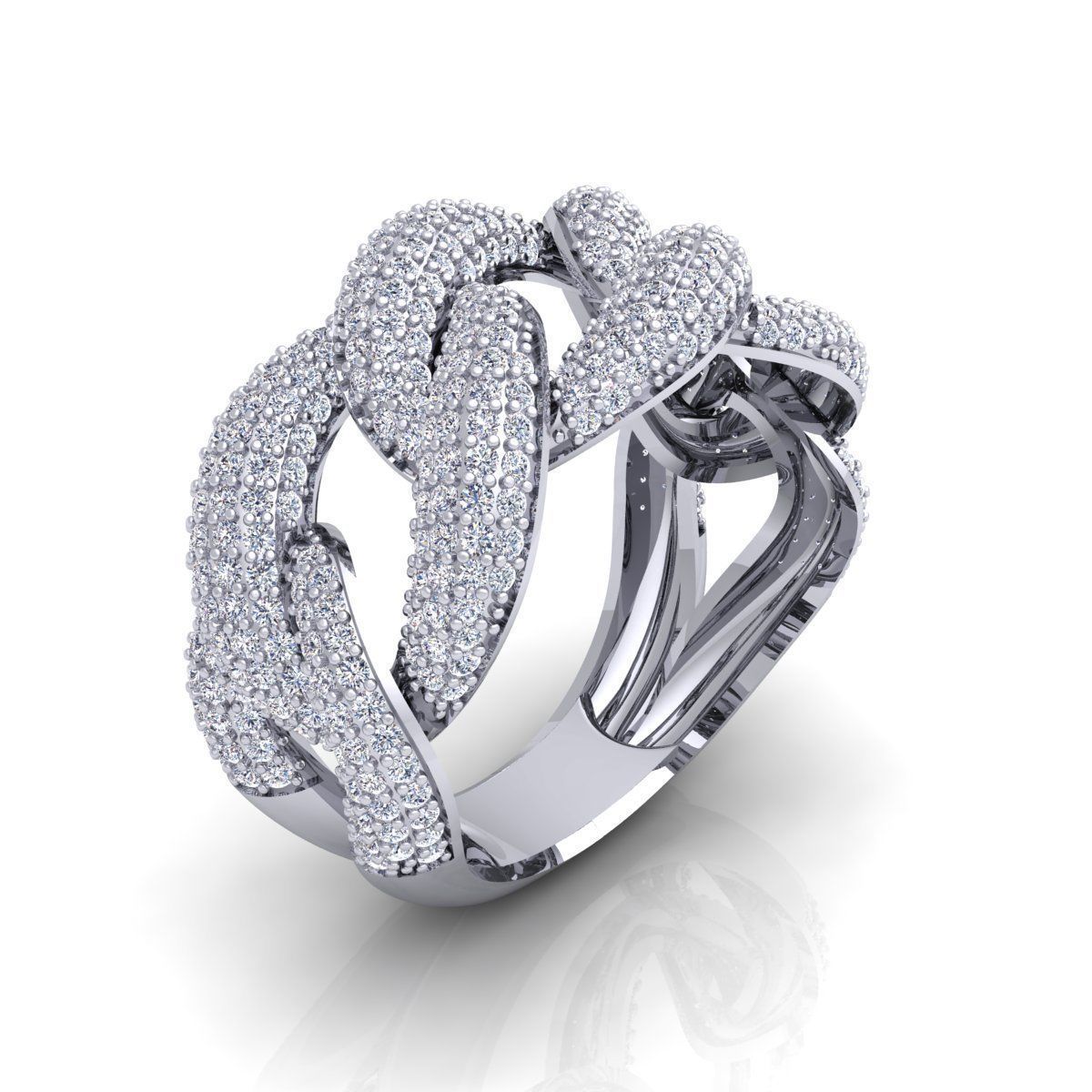 Mens Ring Size 10 3D print model_1