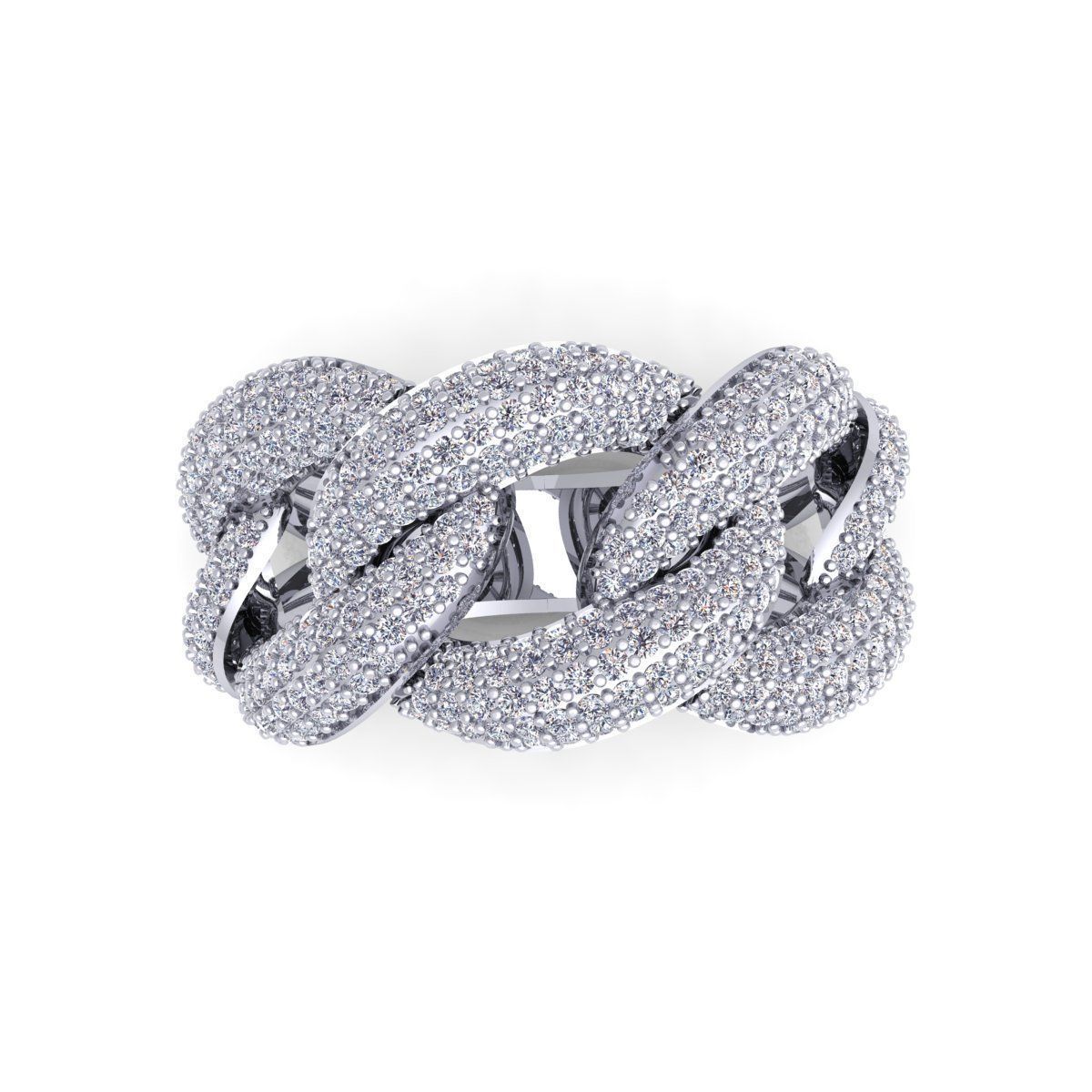 Mens Ring Size 10 3D print model_4