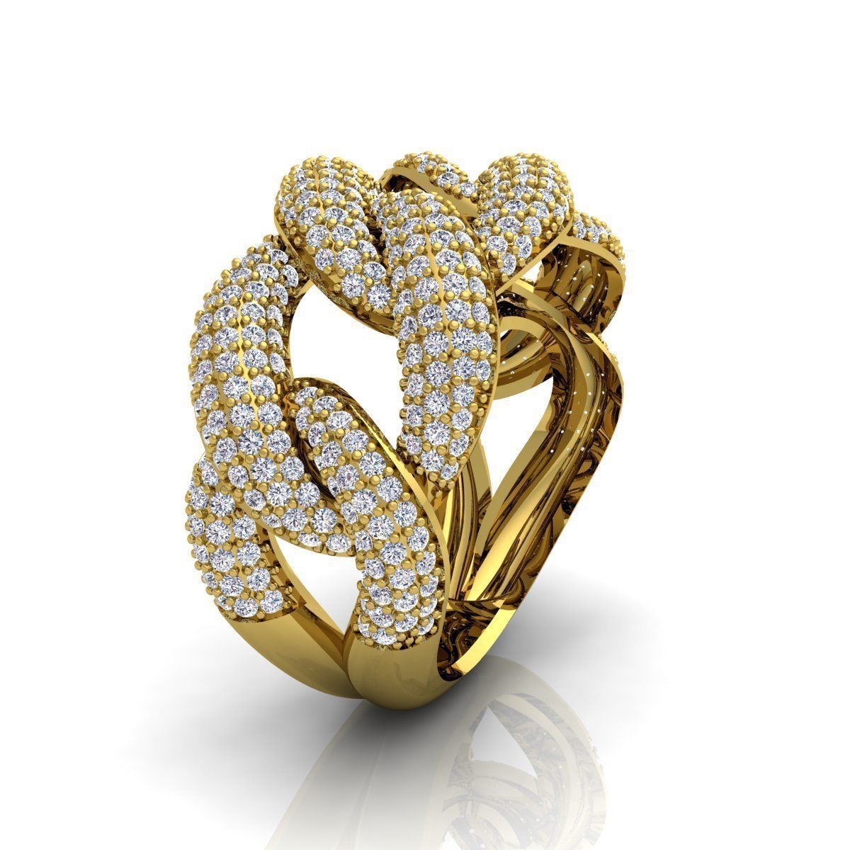 Mens Ring Size 10 3D print model_15