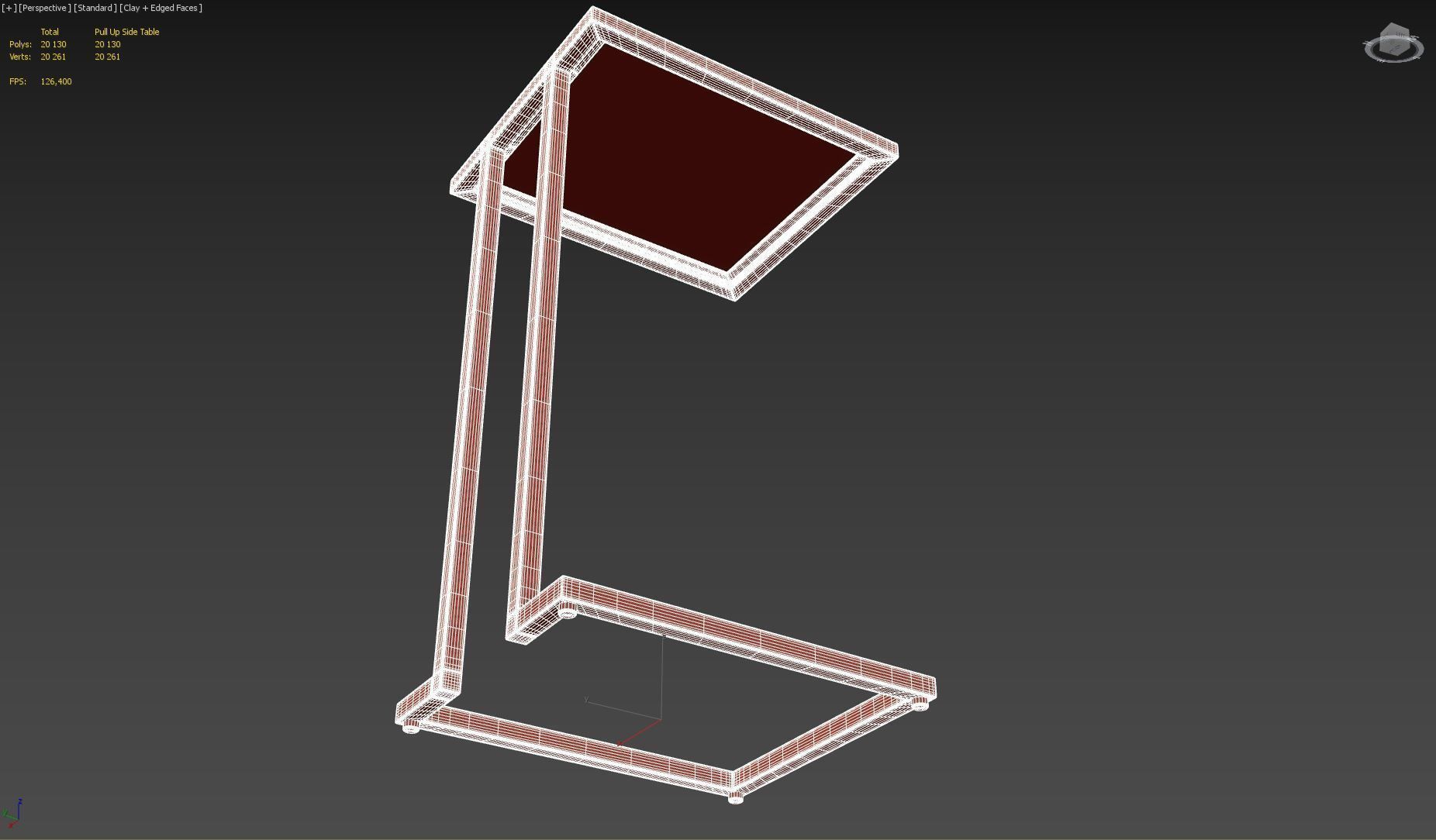 Pull Up Side Table 3D model_18