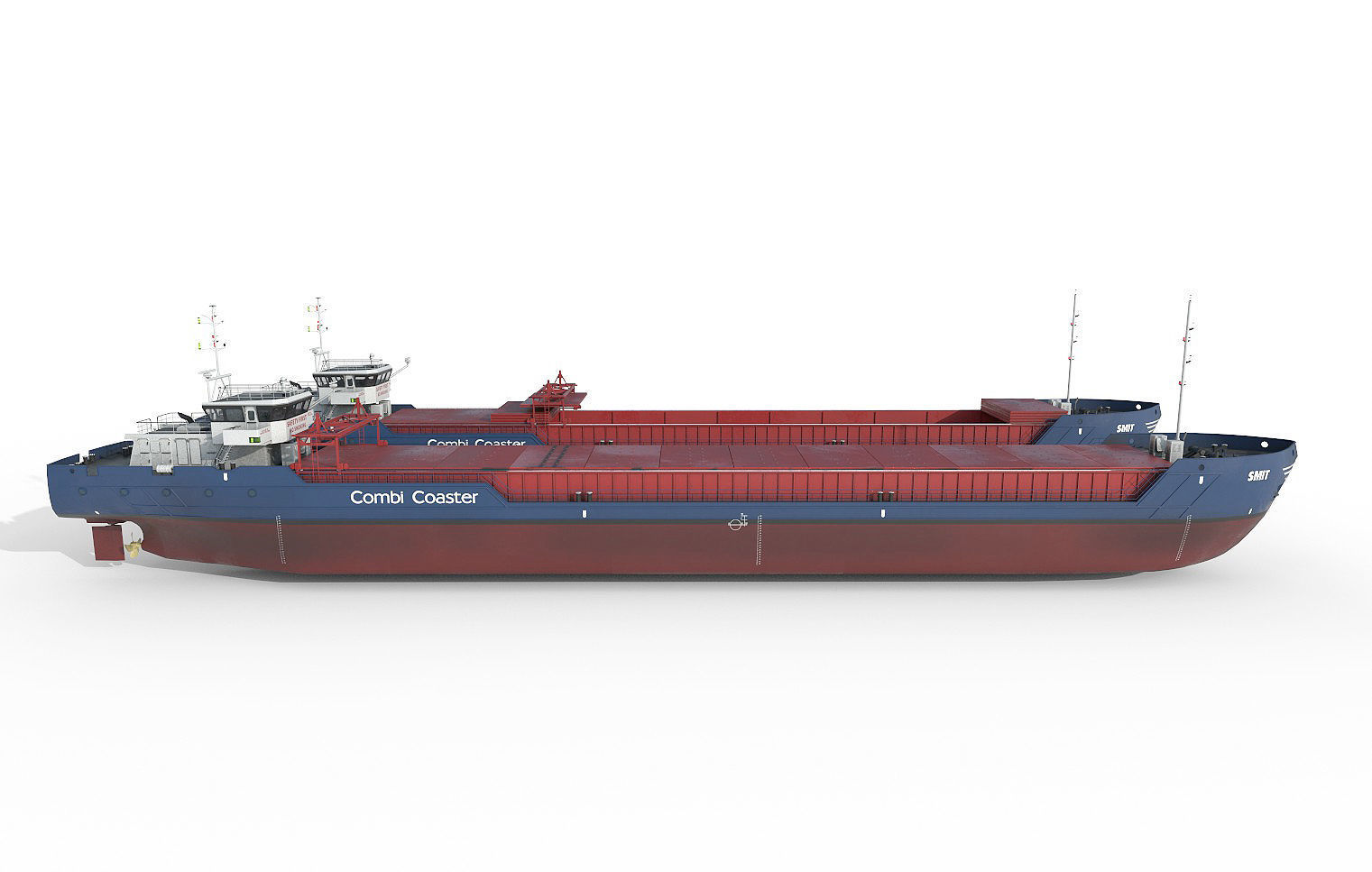 General Cargo Ship open and closed 3D model_2