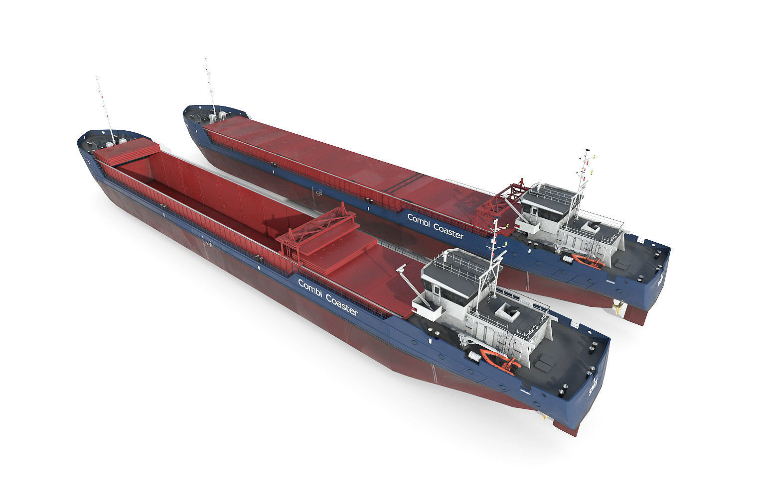 General Cargo Ship open and closed 3D model_1