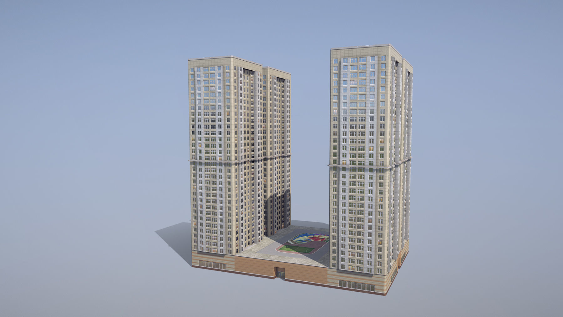 MSK Building 19 Low-poly 3D model_2