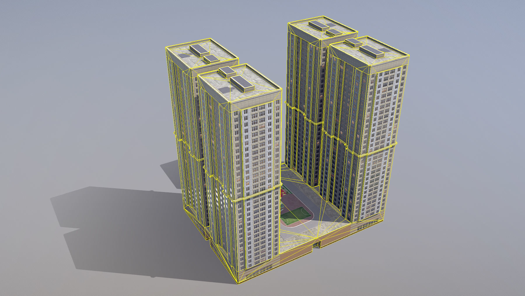 MSK Building 19 Low-poly 3D model_13